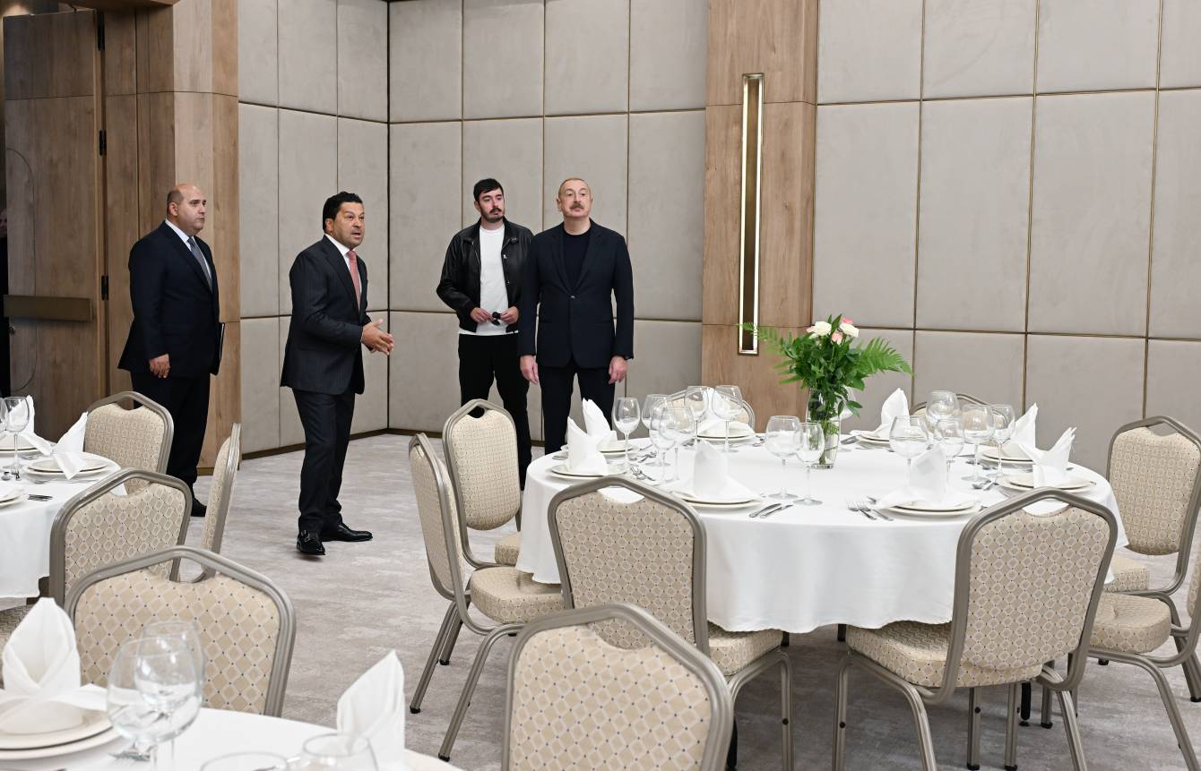 Президент Ильхам Алиев открыл отель Aghdam City Hotel